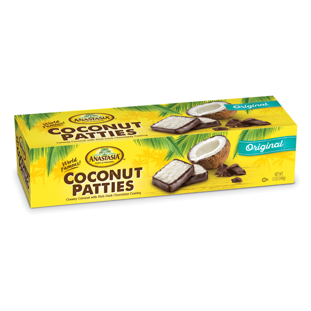 ANASTASIA COCONUT PATTIES ORIGINAL 12oz Core Plus Duty Free Anastasia coconut patties original 12oz core plus duty free